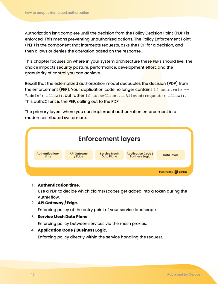 Choosing deployment and enforcement