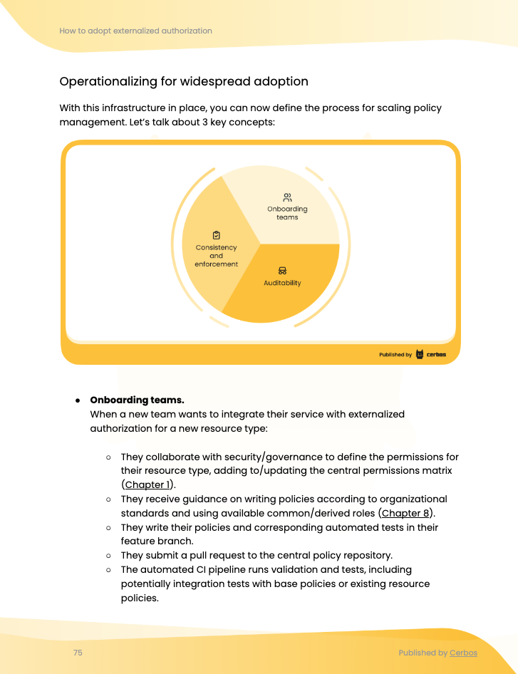 Centralize governance and plan for evolution
